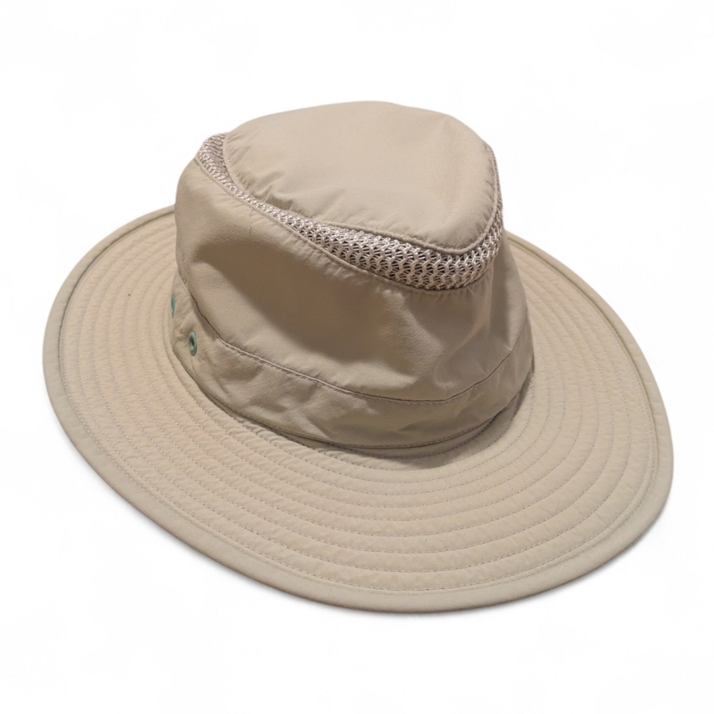 Tilley Endurables Airflo Hat Size 7 3/8 Hiking Outdoor Neutral Minimalist